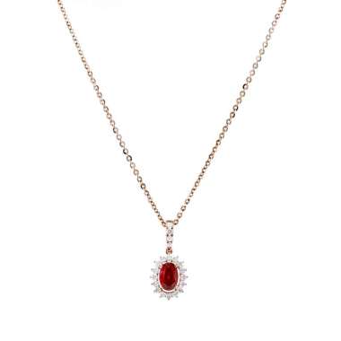 Jual SIORAI Diamond Necklace Love Ruby 