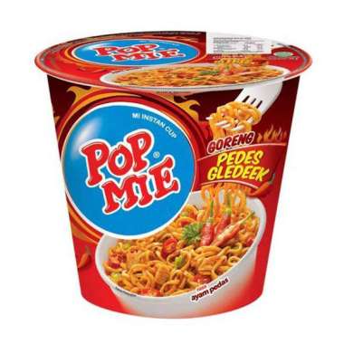 Promo Harga Indomie Pop Mie Instan Goreng Pedes Gledeek Ayam 75 gr - Blibli