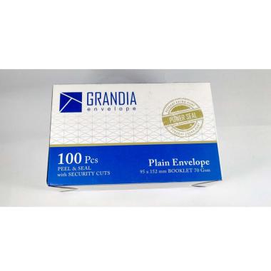 Amplop Polos 104 Grandia 100 lembar /Amplop Lem HIGH QUALITY/Amplop Surat/Amplop Gaji