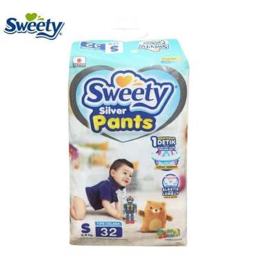 Promo Harga Sweety Silver Pants S32 32 pcs - Blibli