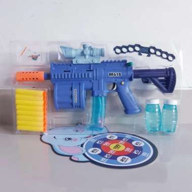 Mainan Tembakan 3 in 1 Mode Batre - Soft Water Gel Tembak Anak Baterai