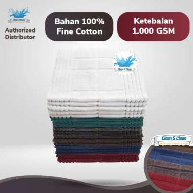 Keset Handuk Hotel Premium 40x60 cm Tebal 1000GSM 100% Cotton Combed Putih