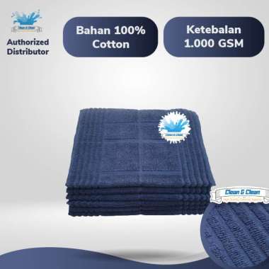 Keset Handuk Hotel Premium 40x60 cm Tebal 1000GSM 100% Cotton Combed Biru Navy
