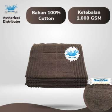 Keset Handuk Hotel Premium 40x60 cm Tebal 1000GSM 100% Cotton Combed Coklat