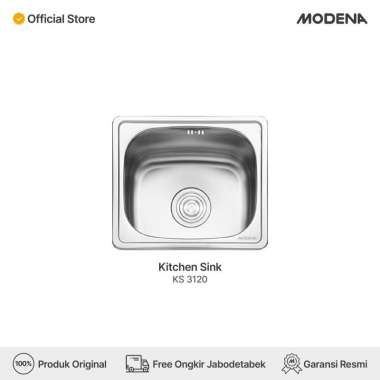 Modena Stainless Kitchen Sink / Bak Cuci Piring - KS 9200F LM (1 Bowl)