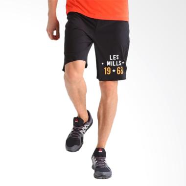 Reebok Les Mills Men Shorts Celana Olahraga Pria - Hitam Reebok Les Mills Men Shorts Celana Olahraga Pria - Hitam