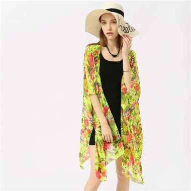 Promo Beach Cover Up Kimono Cardigan 