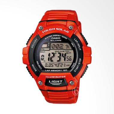 CASIO Tough Solar Sports Jam Tangan Pria - Orange W-S220C-4A