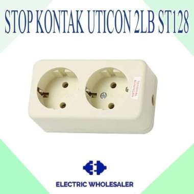 STOP KONTAK UTICON 2 LUBANG ST128