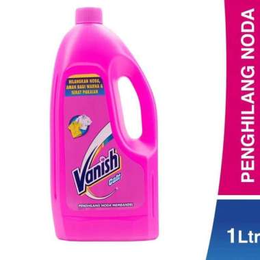 Vanish Cair Pink Botol 1000ml 1L Penghilang Noda pada Pakaian