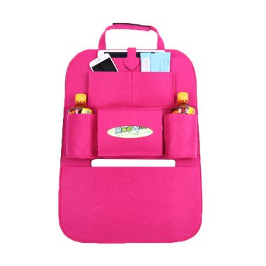 TokoLinggauCom Car Seat Organizer Aksesoris Interior Mobil - Pink