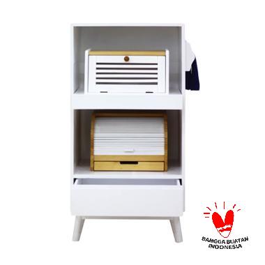 Uwitan Kitchen Shelf Rak Sebaguna - White