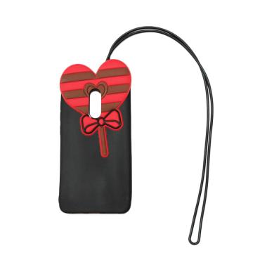 QCF 4D Karakter Candy Love Edition ... omi Redmi Note 4X - Hitam
