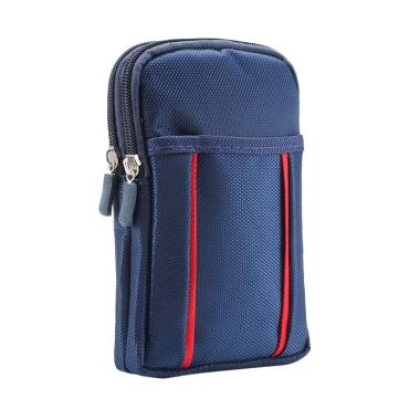 Wakaka Sport Double Bag for Smartphone up to 6.3 Inch - Biru