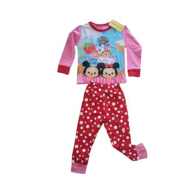 Junior Wardrobe Disney Tsumtsum Set Piyama Anak Perempuan - Red Pink