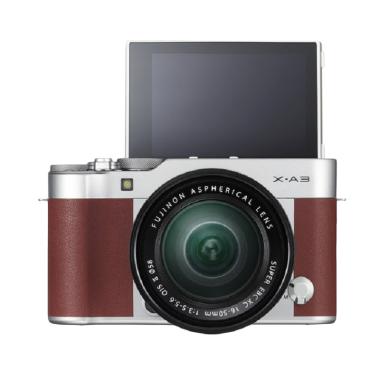 Fujifilm X-A3 Mirrorless Digital Ca ... s + 16gb + Mini 8 - Brown