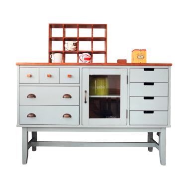Livien Furniture Coco Heim Series Lemari Dapur - Sky Blue