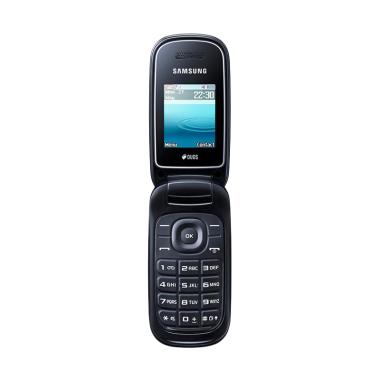 Samsung GT-E1272 Caramel Dual SIM Flip Handphone - Black
