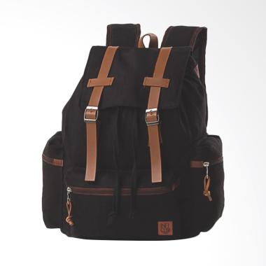 Inficlo Canvas Backpack Ransel Wanita - Hitam