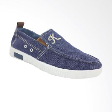Dr.Kevin Men Casual Slip On Sepatu Pria - Blue [13272]