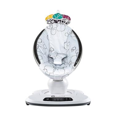 4Moms Mamaroo 4.0 Asia Plush Baby Bouncer - Silver