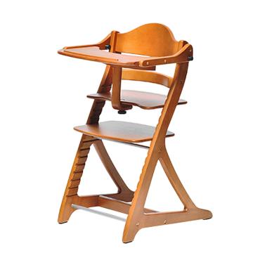 Yamatoya Sukusuku Plus Table Kursi Makan Bayi - Light Brown