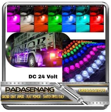Lampu LED Kolong 24 Volt/Lampu LED Kolong Truck, Bus/LED Kolong 3 Mata Pink