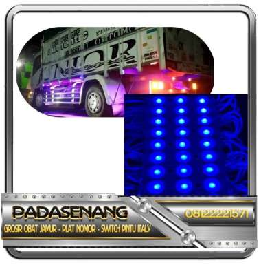 Lampu LED Kolong 24 Volt/Lampu LED Kolong Truck, Bus/LED Kolong 3 Mata Biru
