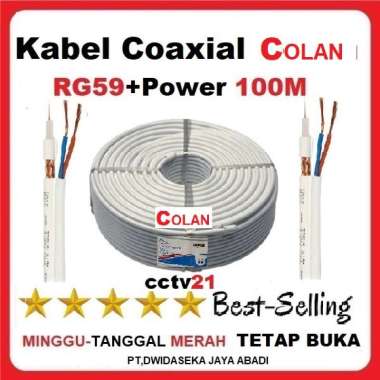 Visilink RG 59 Kabel Coaxial [100 m] White