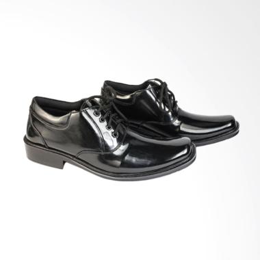 JAFERI Elastis Tali Sintetis Sepatu Pantofel Pria - Black [PDH 02]