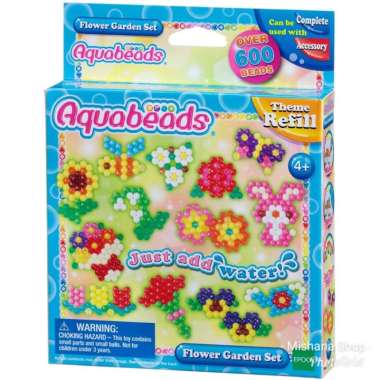 Aquabeads Flower Garden Set Theme Refill - ORI Aqua Beads EPOCH