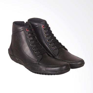 JAVA SEVEN Sepatu Boots Pria - Hitam [JVS-AMD 008]