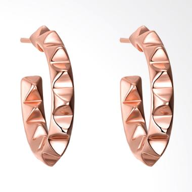 SOXY AKE084 Fashion K Gear Earrings - Gold