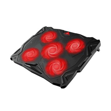 Havit F2068 LED Cooler 5 Fan Pad Kipas Laptop - Red