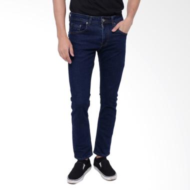 Edwin Slim Fit Medium Jeans Panjang Celana Pria - Dark Blue [LA 03]