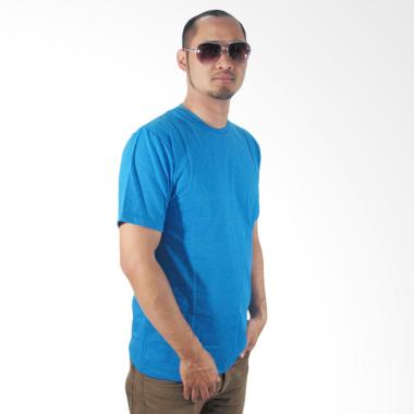 Nazoela Clothing T-Shirt Polos Pria - Blue Misty