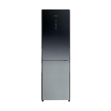 Hitachi R-BG41PGD6XGR Kulkas 2 Pintu - Black Grey