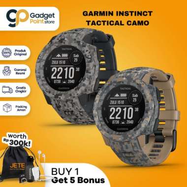 Garmin Instinct Tactical Smart Watch Camo Monterra Gray
