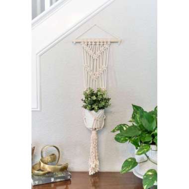 macrame plant hanger/ macrame pot gantung 37