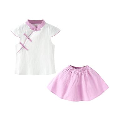 Abby Baby CNY Girl Set Baju Anak Perempuan - Purple