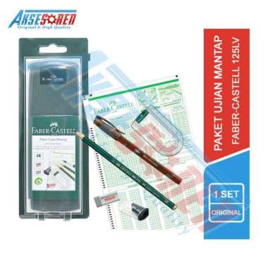 Paket Ujian Mantap 125LV Green Pantone Faber Castell [119055] / Perlengkapan Alat Tulis Sekolah [2 P
