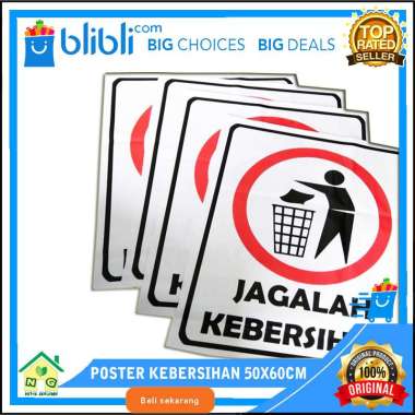 Nasya Gaulcomp Poster Kebersihan Poster Dekorasi Hiasan Dinding Informasi Jagalah Kebersihan Buangla