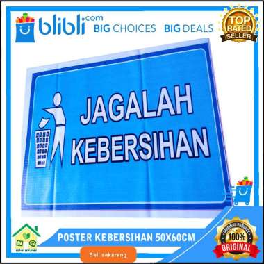 Nasya Gaulcomp Poster Kebersihan Poster Dekorasi Hiasan Dinding Informasi Jagalah Kebersihan Buangla