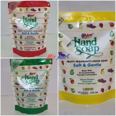 Yuri Handwash Refill 375 ml / Sabun cuci tangan Strawberry