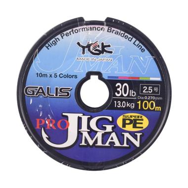 Senar PE YGK Galis Pro Jigman 100M Size 2.5 Ukuran 30Lbs