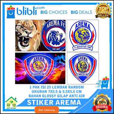 FOOTBALL Stiker Arema FC Club Community Komunitas Sepak Bola Arema FC Stiker Dinding Logo Lambang Kl