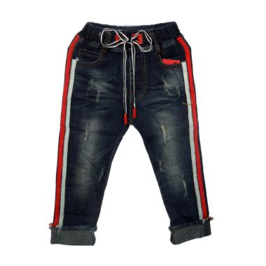 VERINA BABY Variasi Stripe Jeans Celana Panjang Anak - Blue