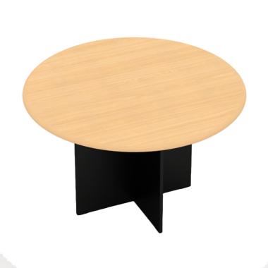 Modera ECT 1200 Meja Meeting Bulat - Beech
