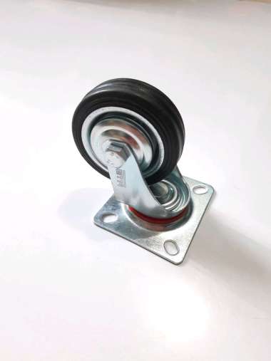 Roda Karet 6" Hidup / Roda Karet Trolley Etalase Gerobak (G729)