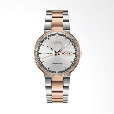 Mido Comander II Automatic Movement Jam Tangan Pria - Silver Rose Gold [M014.430.22.031.80] Silver-R